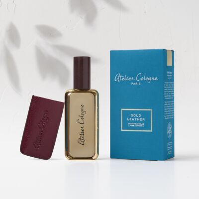 gold leather perfume